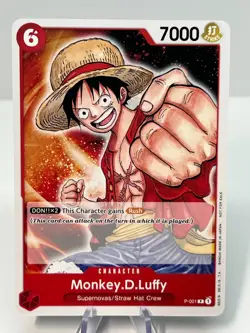Monkey D Luffy Pre-Errata P-001 Promotion Pack 2022 One Piece Promo - Image 1