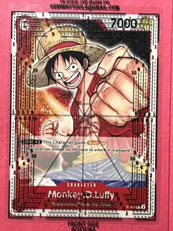 Monkey D Luffy Pre-Errata P-001 Promotion Pack 2022 One Piece Promo - Image 2