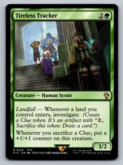 Tireless Tracker R 0316 Regular - Final Fantasy MTG Magic The Gathering - Image 1