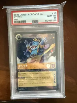 Disney Lorcana TCG JA 1 Stitch #23 Foil PSA 10 Graded Japanese 2025 - Image 1