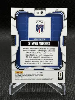 2026 Panini Prizm FIFA World Cup STEVEN MOREIRA Pandora No. 175 Cape Verde - Image 3