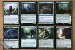 Set of 8 Different Wolf Creatures Magic MTG Commander Group EDH Wolves - Image 1