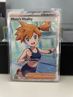Pokemon Pitch Black - Misty's Vitality 111/084 Holo Full Art - Image 3