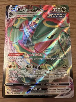 Pokemon TCG Rayquaza VMAX Crown Zenith 102/159 Holo Ultra Rare MINT/NM - Image 1
