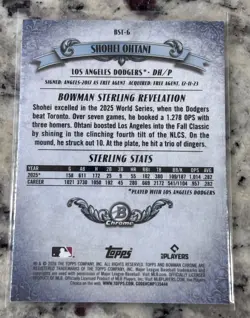 Topps Bowman Sterling Revelation Shohei Ohtani BST-6 Dodgers 2026 Chrome - Image 2