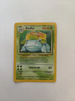 Bisaflor 15/102 Base Set Holo Vintage Pokemon TCG German Venasaur - Image 1