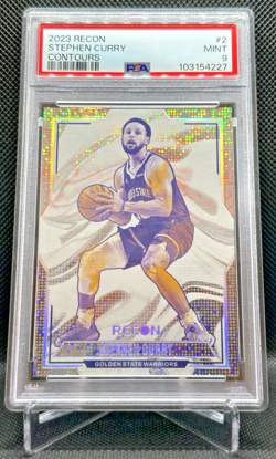 2023 Recon Stephen Curry CONTOURS CASE HIT SSP ! PSA 9 MINT Pop 10, 8^ Warriors - Image 1