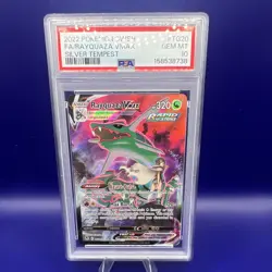 Pokemon TCG Rayquaza VMAX TG20/TG30 Full Art Holo Silver Tempest PSA 10 GEM MINT - Image 1