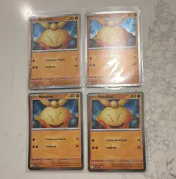 Pokemon TCG - Makuhita 68 - Cosmos Holo Promo - 4 CARD LOT - Image 1