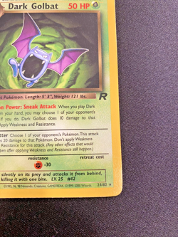 Dark Golbat 24/82 1st Edition Team Rocket Pokemon LP - Pokemon Card - Image 4