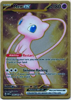 Mew ex - (151 Metal Card) Double Rare SV: Scarlet & Violet 151 205/165 NM - Image 1