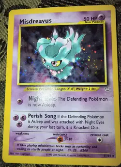 Pokemon Misdreavus Neo Revelation 11/64 Holo Rare Card 50 HP The Pokemon Company - Image 1