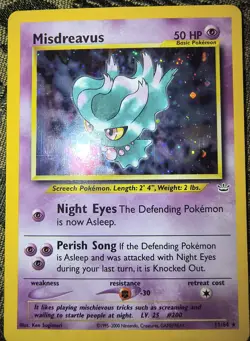 Pokemon Misdreavus Neo Revelation 11/64 Holo Rare Card 50 HP The Pokemon Company - Image 2