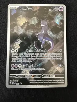 Pokemon TCG Mewtwo #52 Black Star Promo Card Scarlet & Violet 151 UPC - Image 1
