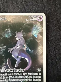 Pokemon TCG Mewtwo #52 Black Star Promo Card Scarlet & Violet 151 UPC - Image 4