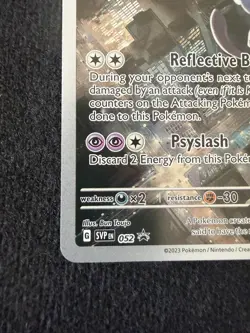 Pokemon TCG Mewtwo #52 Black Star Promo Card Scarlet & Violet 151 UPC - Image 5