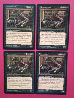 Magic the Gathering MTG Visions NECROSAVANT X 4 LP/EX Rare 1997 Vintage! - Image 2