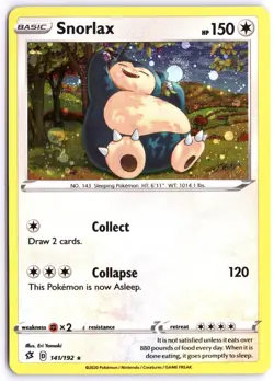 Snorlax (Cosmos Holo) 141/192 Promo Miscellaneous Cards & Products Pokemon NM - Image 1