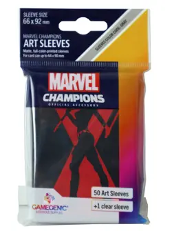 Marvel Champions The Card Game Black Widow Art Sleeves LCS LCG 51 Pack New - Image 1