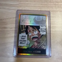 DON!! Card (Luffy) (Gold) Adventure on Kami's Island Foil - Image 1