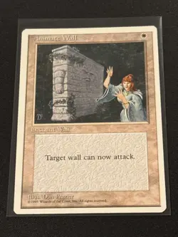 4th Edition Animate Wall MTG Magic the Gathering NM - Image 1