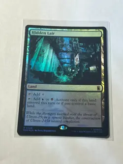 Hidden Lair R 269 Foil Land (Marvel Super Heroes) MTG Near Mint - Image 1