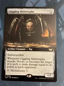 Giggling Skitterspike (Extended Art) Commander: Duskmourn: House of Horror - Image 1