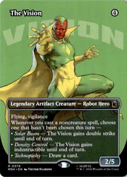 The Vision (Borderless) 379 Rare Marvel Super Heroes Magic: The Gathering NM - Image 1