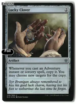 MTG Lucky Clover [ELD - 226] LP Foil - Image 2