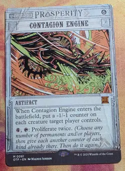 Contagion Engine MTG Outlaws of Thunder Junction: Breaking News (OTP) NM - Image 1