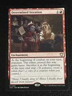 MTG Commander: Secrets of Strixhaven Determined Iteration 0122 NM Rare - Image 1