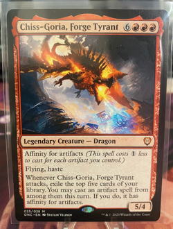 MTG, CHISS-GORIA, FORGE TYRANT (ONS) NM OR BETTER CONDITION - Image 1