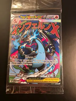Sealed Mega Charizard X ex 023 Mega Evolution Promo Holo Pokemon Card Brand New - Image 1