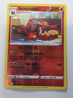 INCINEROAR 032/195 RARE SILVER TEMPEST REVERSE HOLO LP POKEMON - Image 1