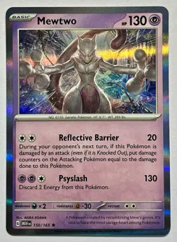 Mewtwo 150/165 (NM) Holo Rare Scarlet & Violet: 151 2023 Pokemon Card TCG - Image 1