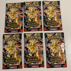 Pokemon TCG Ascended Heroes Booster Packs Lot (6 packs) Factory Sealed/New - Image 1