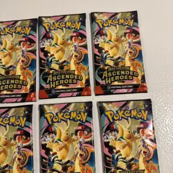 Pokemon TCG Ascended Heroes Booster Packs Lot (6 packs) Factory Sealed/New - Image 3