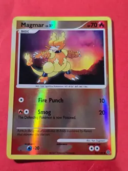 2007 Pokemon Diamond and Pearl Secret Wonders Reverse Foil #93 Magmar, C, cd1 - Image 1