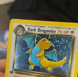 Pokemon TCG Dark Dragonite 5/82 Team Rocket 1st Edition Holo Rare English - Image 3