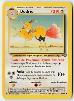 Pokemon Dodrio - 34/64 - Uncommon Jungle Unlimited LP - Image 1