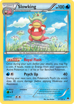 Slowking 21/122 Holo Rare BREAKpoint Pokemon Lightly Played - Image 2