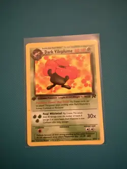 Dark Vileplume 30/82 Rare Team Rocket Pokemon 1st Edition MP - Image 1