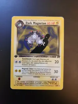 Dark Magneton 28/82 1st Edition Pokemon TCG Team Rocket Non-Holo - Image 1