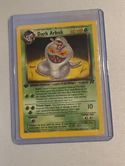 Dark Arbok 19/82 Rare Team Rocket Pokemon 1st Edition Heavily Played - Image 1