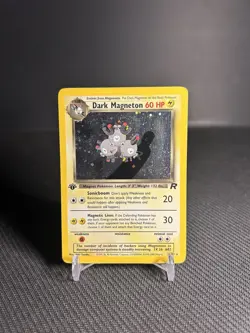 Pokemon TCG Dark Magneton 11/82 1st Edition Team Rocket Holo MP+ - Image 1