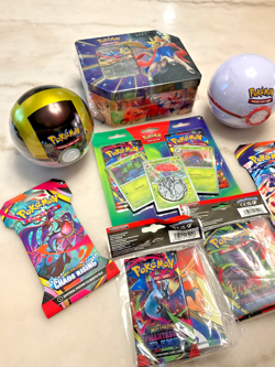 Pokemon Slashing Legends Zacian Tin Lot , 2 PokeBall Tins + Chaos Rising & More! - Image 5