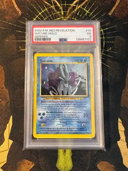 Pokemon German Suicune 14/64 Neo Revelation Holo Vintage PSA 3 - Image 1