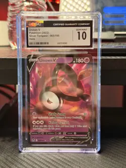 Pokemon TCG - 065/195 Unown V Ultra Rare Holo - CGC 10 - Image 1