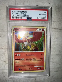 2011 Pokemon Call Of Legends #9 Ho-Oh - Holo PSA 8 NM-MT - Image 1