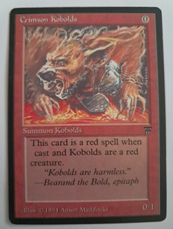 Crimson Kobolds LP/MP Legends MTG Magic the Gathering - Image 1